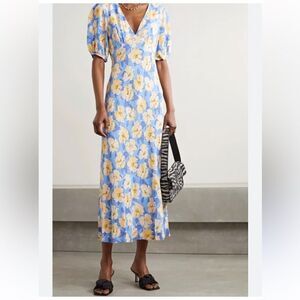 RIXO Poppy Azalea Floral Maxi Dress